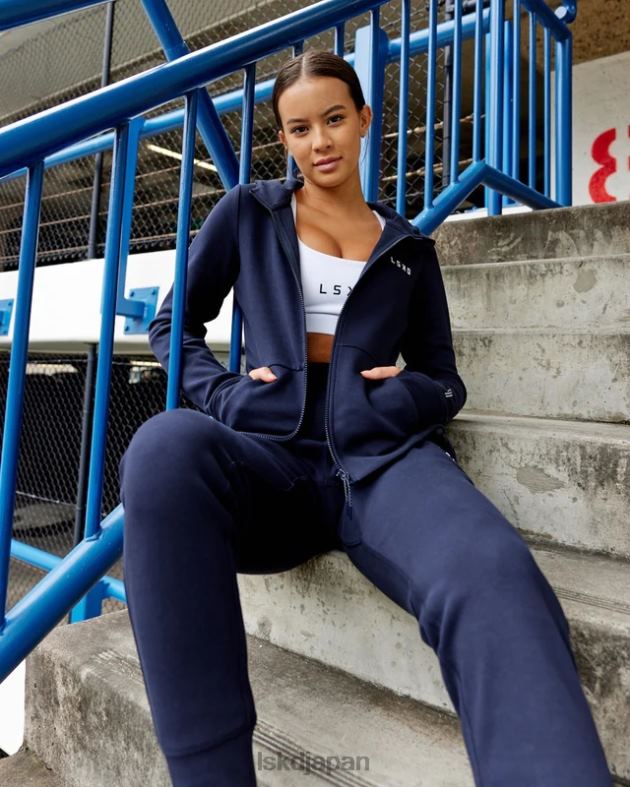 アスリート フォージドフリース ジップスルー パーカー - ダークネイビー LSKD 女性 衣服 082HP371