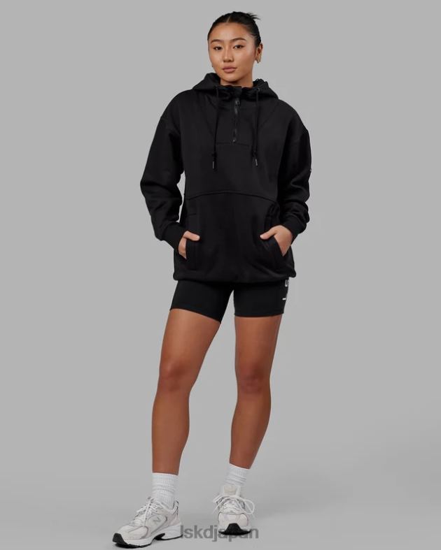 トレック パーカー オーバーサイズ - ブラック LSKD ユニセックス 衣服 082HP372