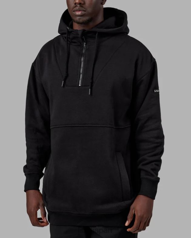 トレック パーカー オーバーサイズ - ブラック LSKD ユニセックス 衣服 082HP372