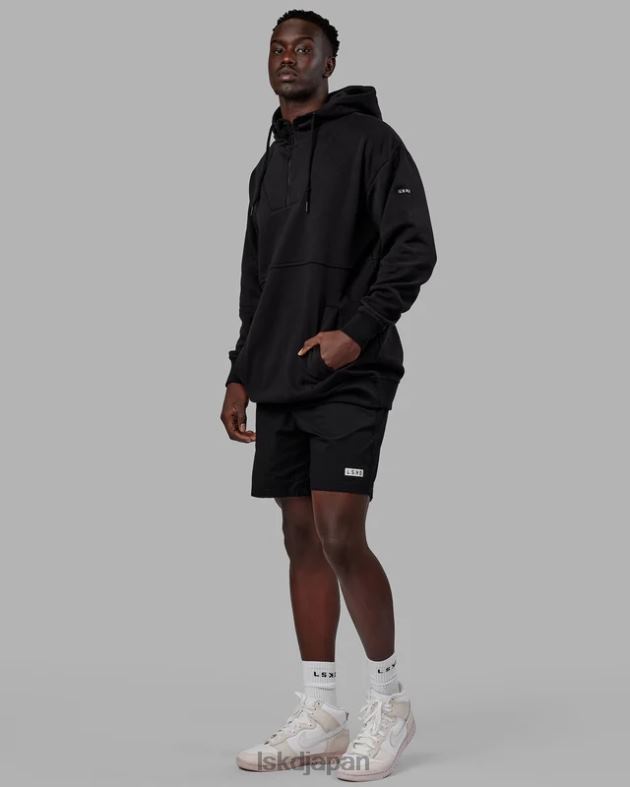 トレック パーカー オーバーサイズ - ブラック LSKD ユニセックス 衣服 082HP372