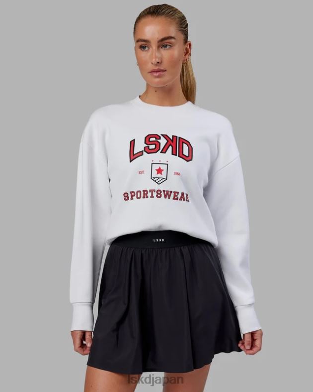 スポーツ部クロップドセーター - ホワイト LSKD 女性 衣服 082HP375