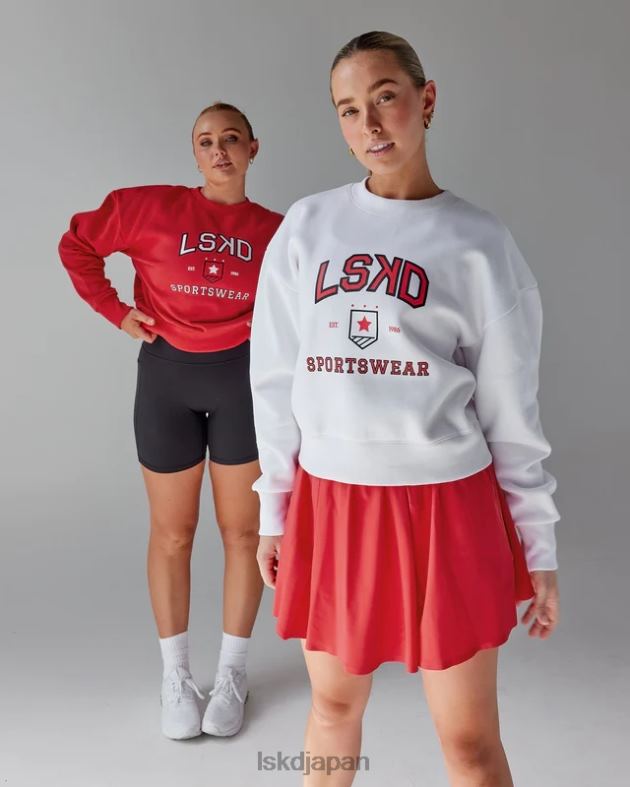 スポーツ部クロップドセーター - ホワイト LSKD 女性 衣服 082HP375