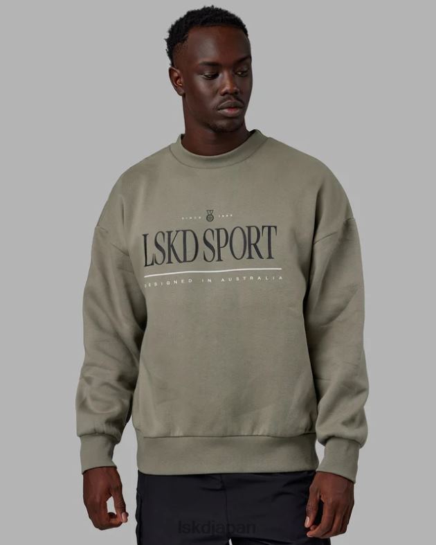 ヘリテージ セーター オーバーサイズ - ローレル オーク LSKD ユニセックス 衣服 082HP384