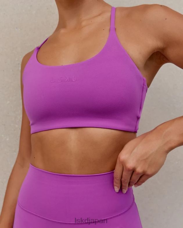 ツイストスポーツブラ - オーキッド LSKD 女性 衣服 082HP38
