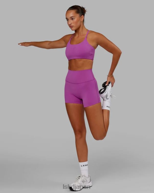 ツイストスポーツブラ - オーキッド LSKD 女性 衣服 082HP38
