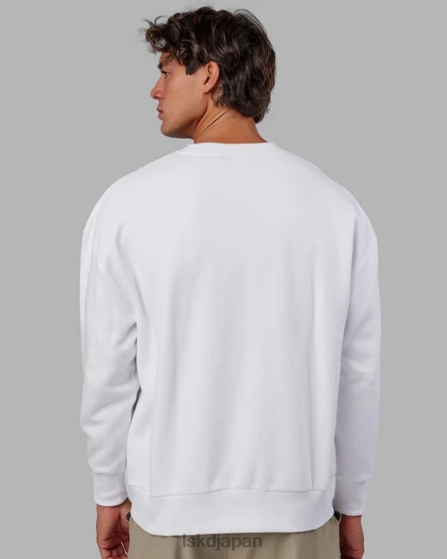 コーナーストーン セーター オーバーサイズ - ホワイト LSKD ユニセックス 衣服 082HP398