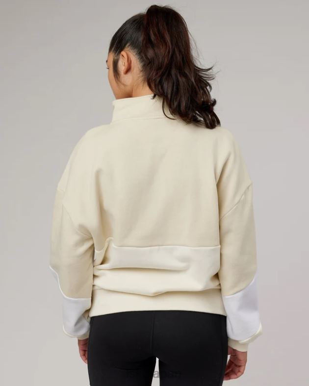 インバージョンセーターオーバーサイズ - アーモンドミルク LSKD ユニセックス 衣服 082HP407