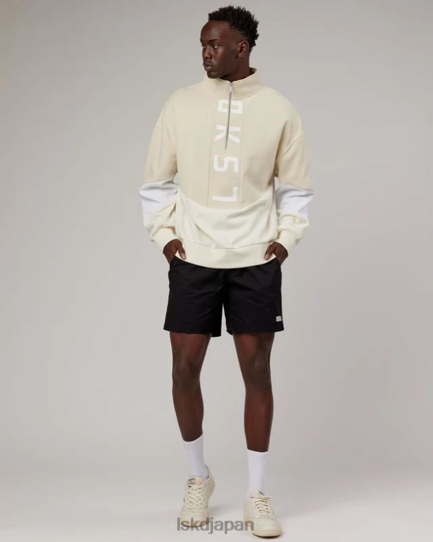 インバージョンセーターオーバーサイズ - アーモンドミルク LSKD ユニセックス 衣服 082HP407