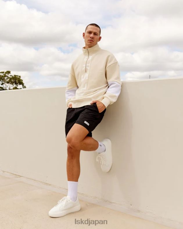 インバージョンセーターオーバーサイズ - アーモンドミルク LSKD ユニセックス 衣服 082HP407