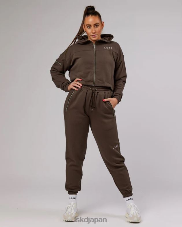 ブリッジジップスルーパーカー - ウォールナット LSKD 女性 衣服 082HP417
