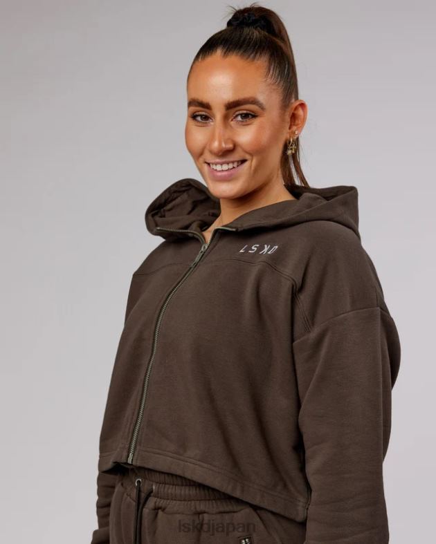 ブリッジジップスルーパーカー - ウォールナット LSKD 女性 衣服 082HP417