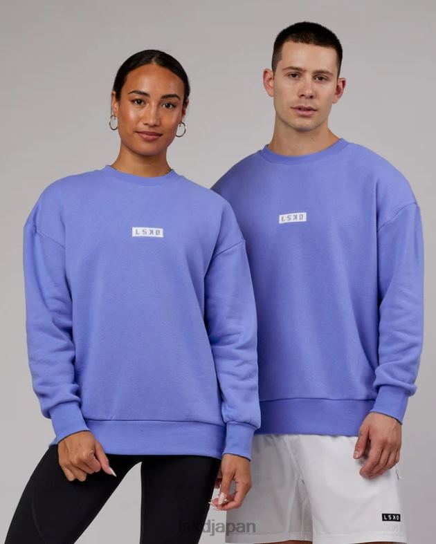 コーナーストーン セーター オーバーサイズ - コーンフラワー ブルー LSKD ユニセックス 衣服 082HP418