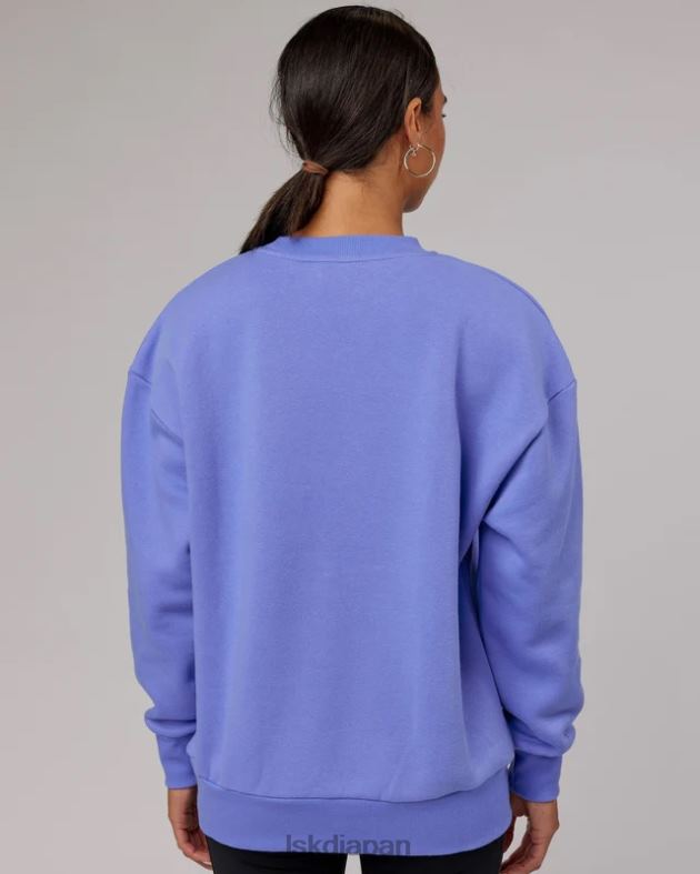 コーナーストーン セーター オーバーサイズ - コーンフラワー ブルー LSKD ユニセックス 衣服 082HP418