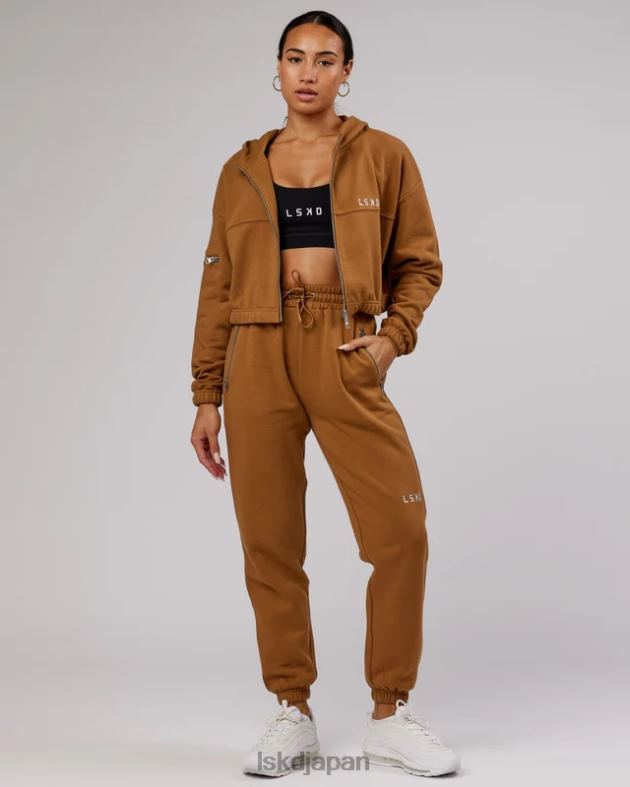 ブリッジジップスルーパーカー - キャメル LSKD 女性 衣服 082HP419