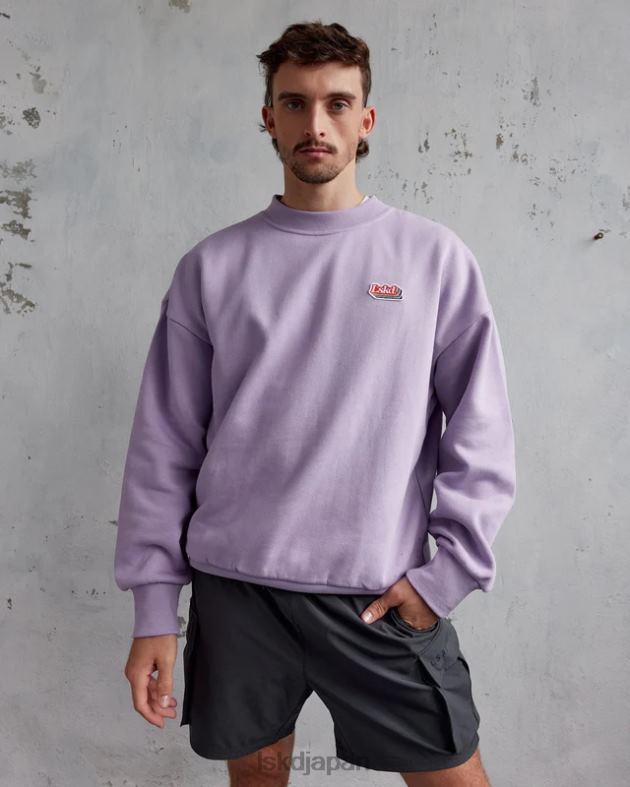 放射セーター オーバーサイズ - ペールライラック LSKD ユニセックス 衣服 082HP421