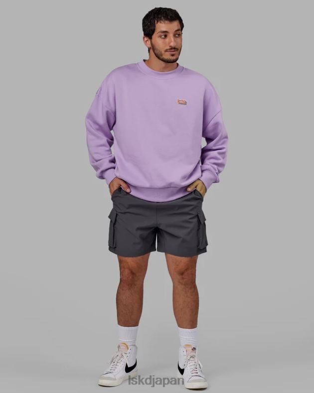 放射セーター オーバーサイズ - ペールライラック LSKD ユニセックス 衣服 082HP421