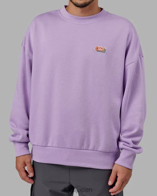 放射セーター オーバーサイズ - ペールライラック LSKD ユニセックス 衣服 082HP421