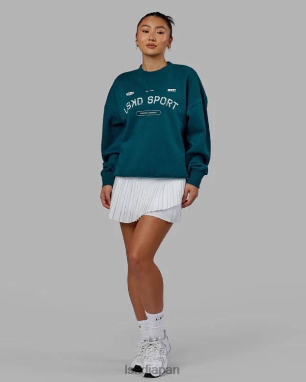 フリースローセーターオーバーサイズ - ディープラグーン LSKD ユニセックス 衣服 082HP423