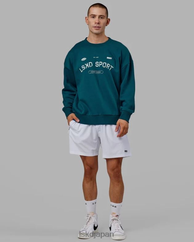 フリースローセーターオーバーサイズ - ディープラグーン LSKD ユニセックス 衣服 082HP423