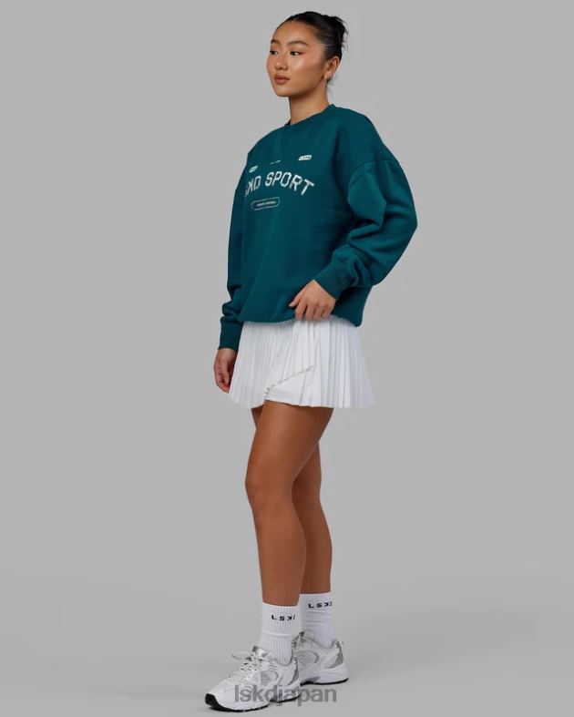 フリースローセーターオーバーサイズ - ディープラグーン LSKD ユニセックス 衣服 082HP423