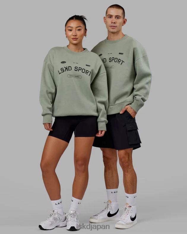 フリースローセーターオーバーサイズ - アイスバーググリーン LSKD ユニセックス 衣服 082HP426