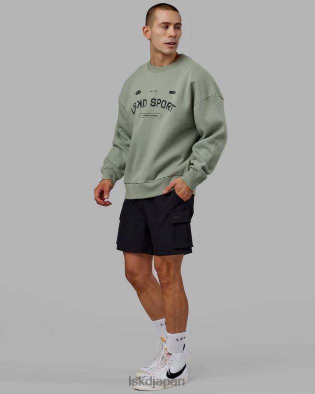 フリースローセーターオーバーサイズ - アイスバーググリーン LSKD ユニセックス 衣服 082HP426