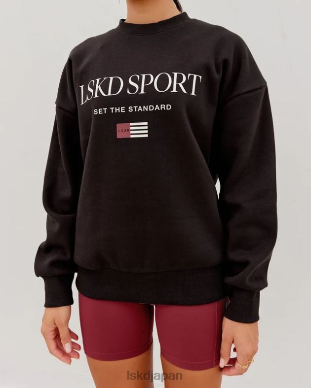 フラッグセーターオーバーサイズ - ダークウォールナット LSKD ユニセックス 衣服 082HP427