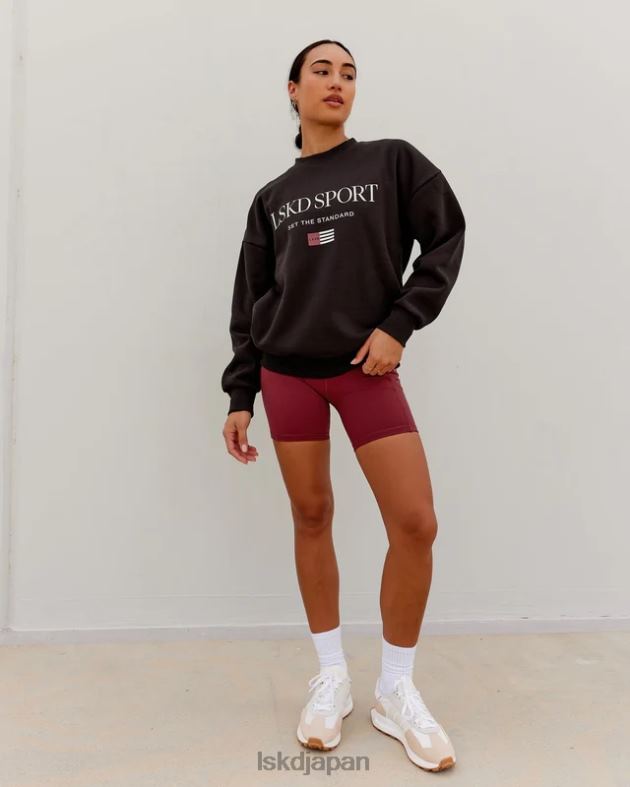 フラッグセーターオーバーサイズ - ダークウォールナット LSKD ユニセックス 衣服 082HP427