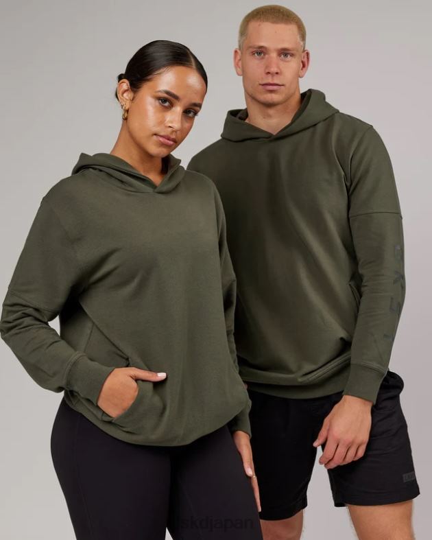 ディレクションフレックスフリースパーカー - 森の夜 LSKD ユニセックス 衣服 082HP428