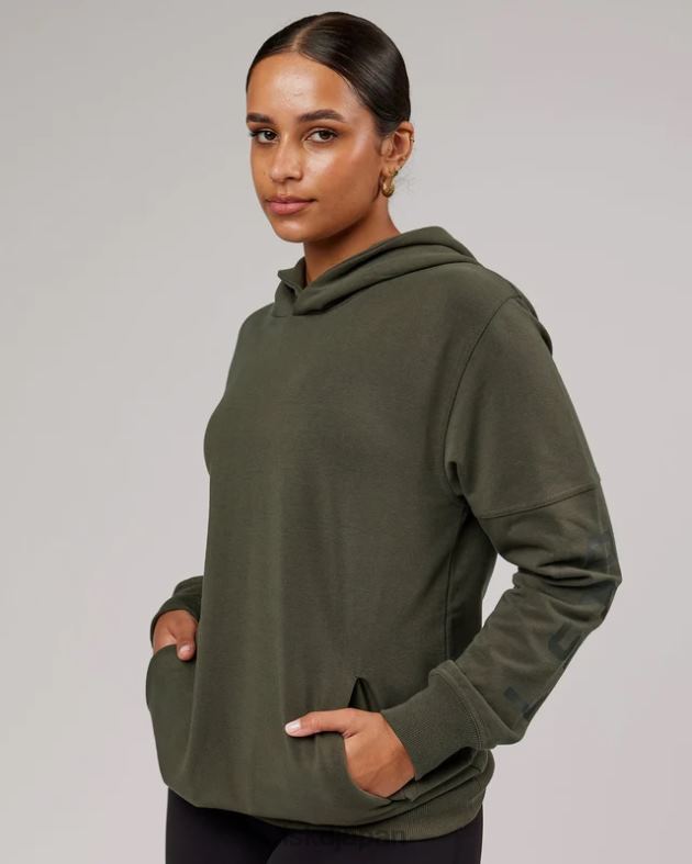 ディレクションフレックスフリースパーカー - 森の夜 LSKD ユニセックス 衣服 082HP428