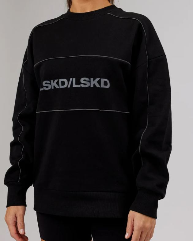 インパクトセーターオーバーサイズ - ブラックグレー LSKD ユニセックス 衣服 082HP430