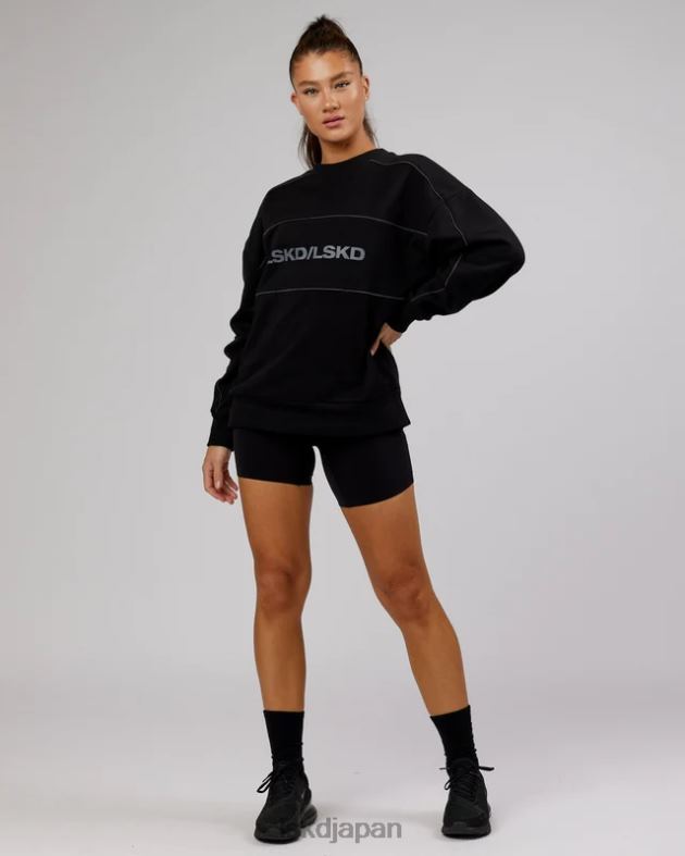 インパクトセーターオーバーサイズ - ブラックグレー LSKD ユニセックス 衣服 082HP430