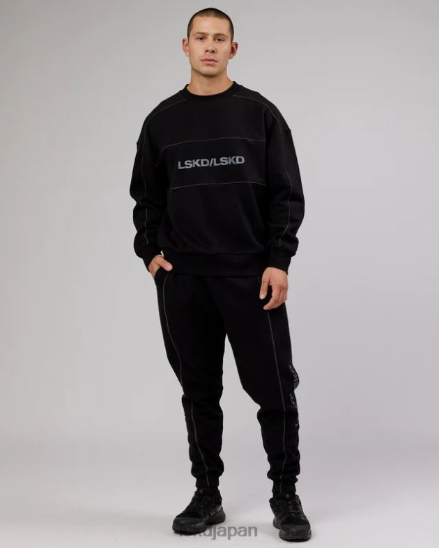 インパクトセーターオーバーサイズ - ブラックグレー LSKD ユニセックス 衣服 082HP430