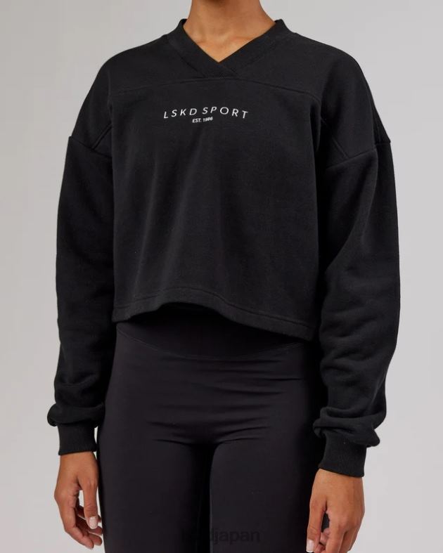 タッチダウンセーター - ブラック LSKD 女性 衣服 082HP434