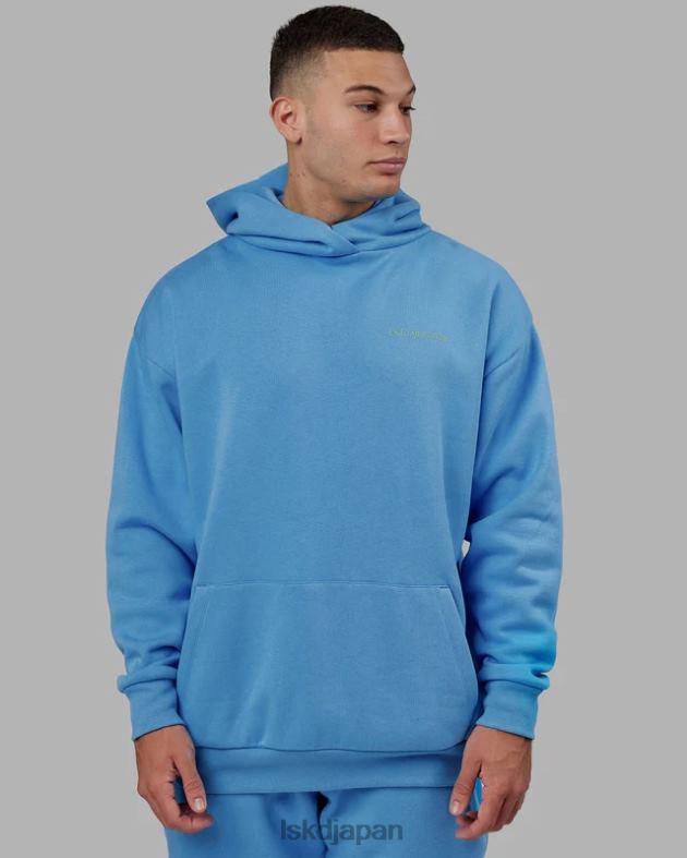 モーション パーカー オーバーサイズ - アジュール ブルー LSKD ユニセックス 衣服 082HP446