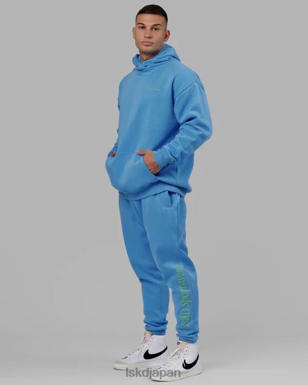 モーション パーカー オーバーサイズ - アジュール ブルー LSKD ユニセックス 衣服 082HP446