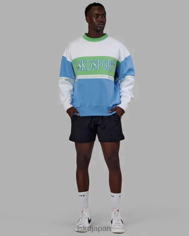 スポルティフ セーター オーバーサイズ - アジュールブルーアップルミント LSKD ユニセックス 衣服 082HP447