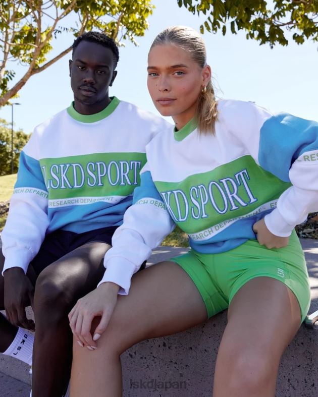 スポルティフ セーター オーバーサイズ - アジュールブルーアップルミント LSKD ユニセックス 衣服 082HP447