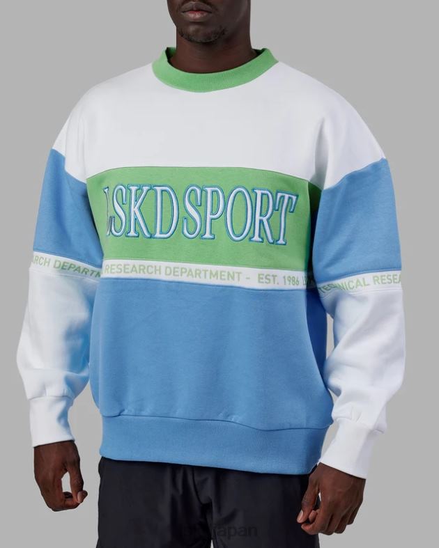 スポルティフ セーター オーバーサイズ - アジュールブルーアップルミント LSKD ユニセックス 衣服 082HP447