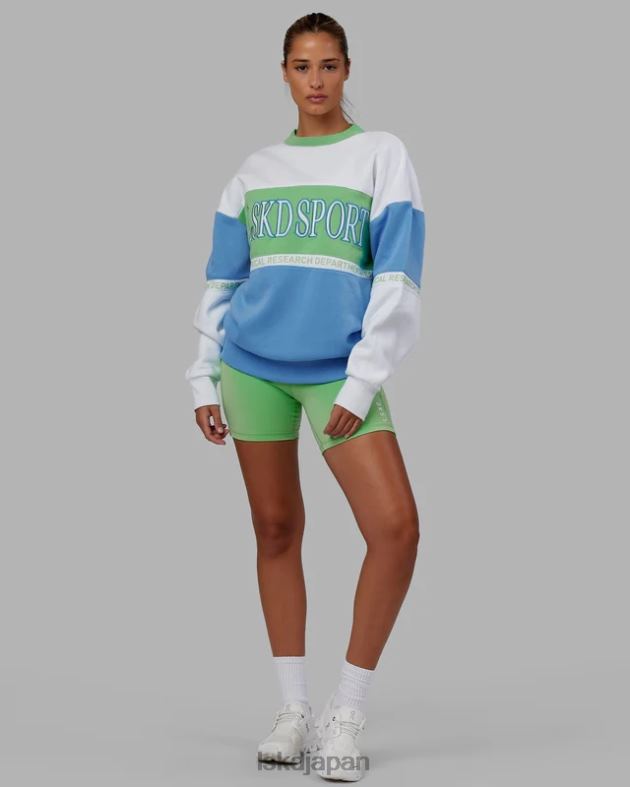 スポルティフ セーター オーバーサイズ - アジュールブルーアップルミント LSKD ユニセックス 衣服 082HP447