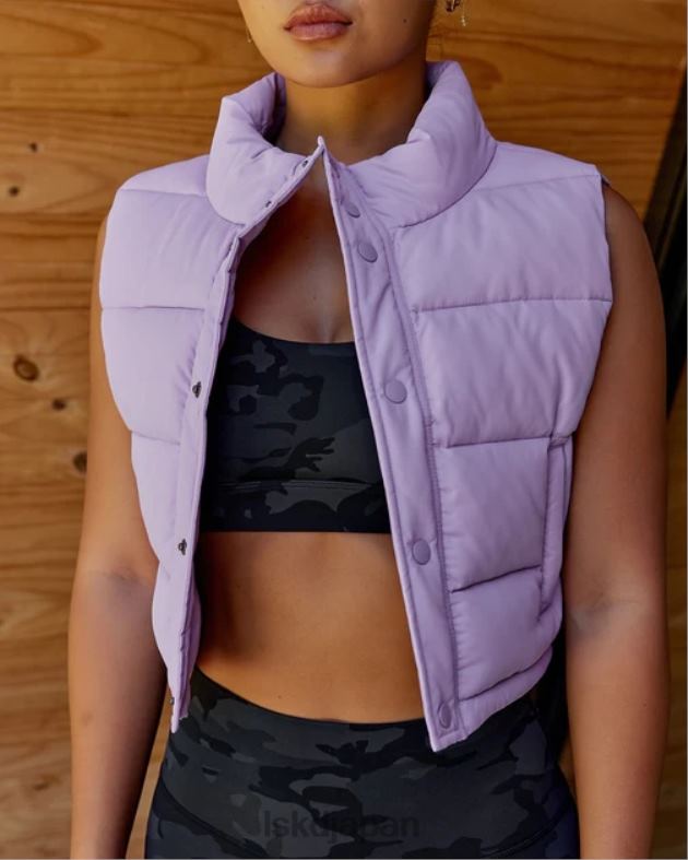 レイヤーアップクロップドベスト - ペールライラック LSKD 女性 衣服 082HP473