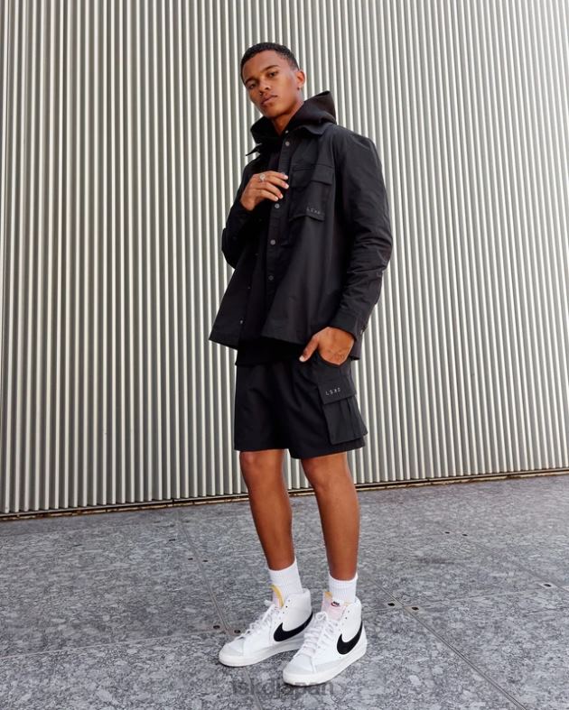 ユーティリティジャケット - ブラック LSKD ユニセックス 衣服 082HP474