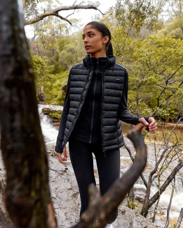 終日ダウンベスト - ブラック LSKD 女性 衣服 082HP483