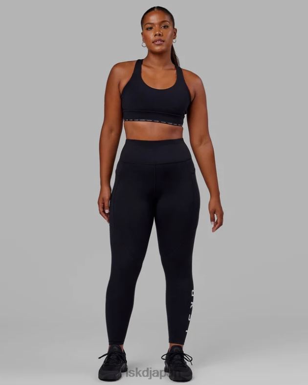 レップ フルレングス レギンス - ブラックホワイト LSKD 女性 衣服 082HP531