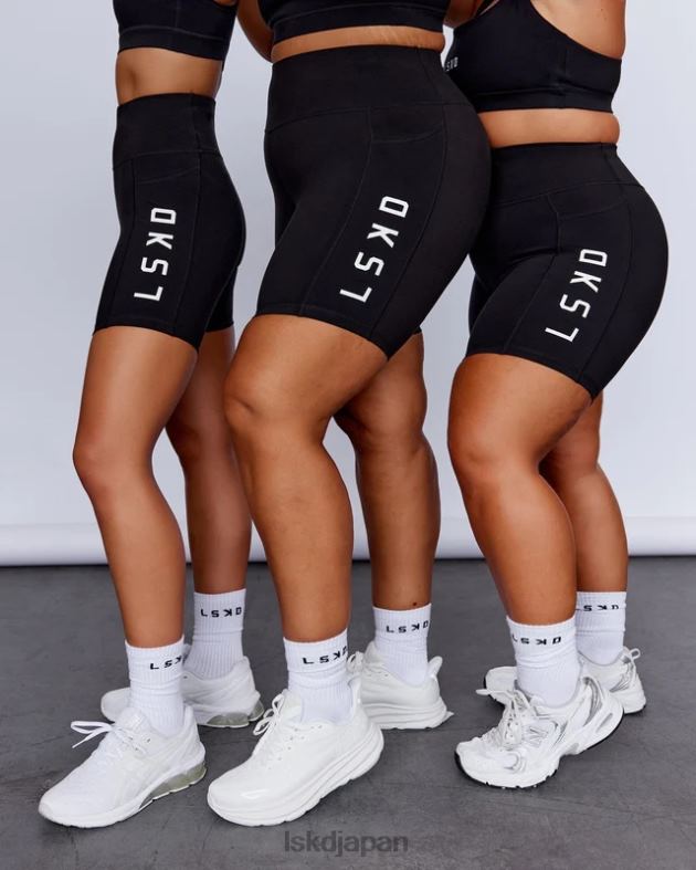 レップ ミッドレングス ショート - ブラックホワイト LSKD 女性 衣服 082HP545