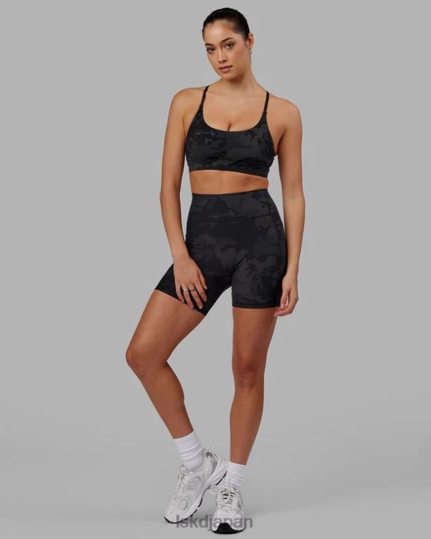 フュージョン ミッドレングス ショート - ブラック カモフラージュ LSKD 女性 衣服 082HP556