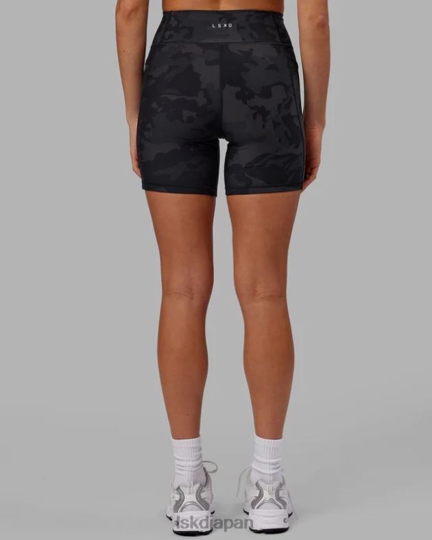 フュージョン ミッドレングス ショート - ブラック カモフラージュ LSKD 女性 衣服 082HP556