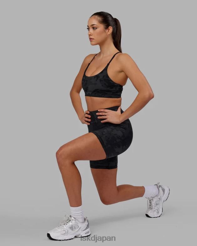 フュージョン ミッドレングス ショート - ブラック カモフラージュ LSKD 女性 衣服 082HP556