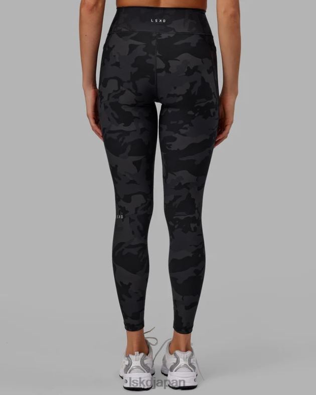 フュージョン フルレングス レギンス - ブラック カモフラージュ LSKD 女性 衣服 082HP560