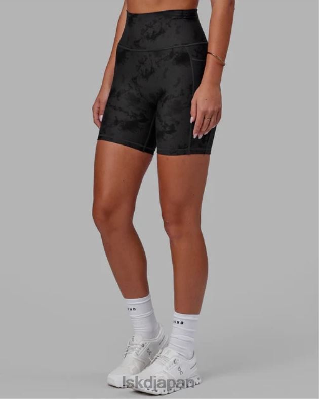 フュージョン ミッドレングス ショート - ブラック タイダイ LSKD 女性 衣服 082HP580